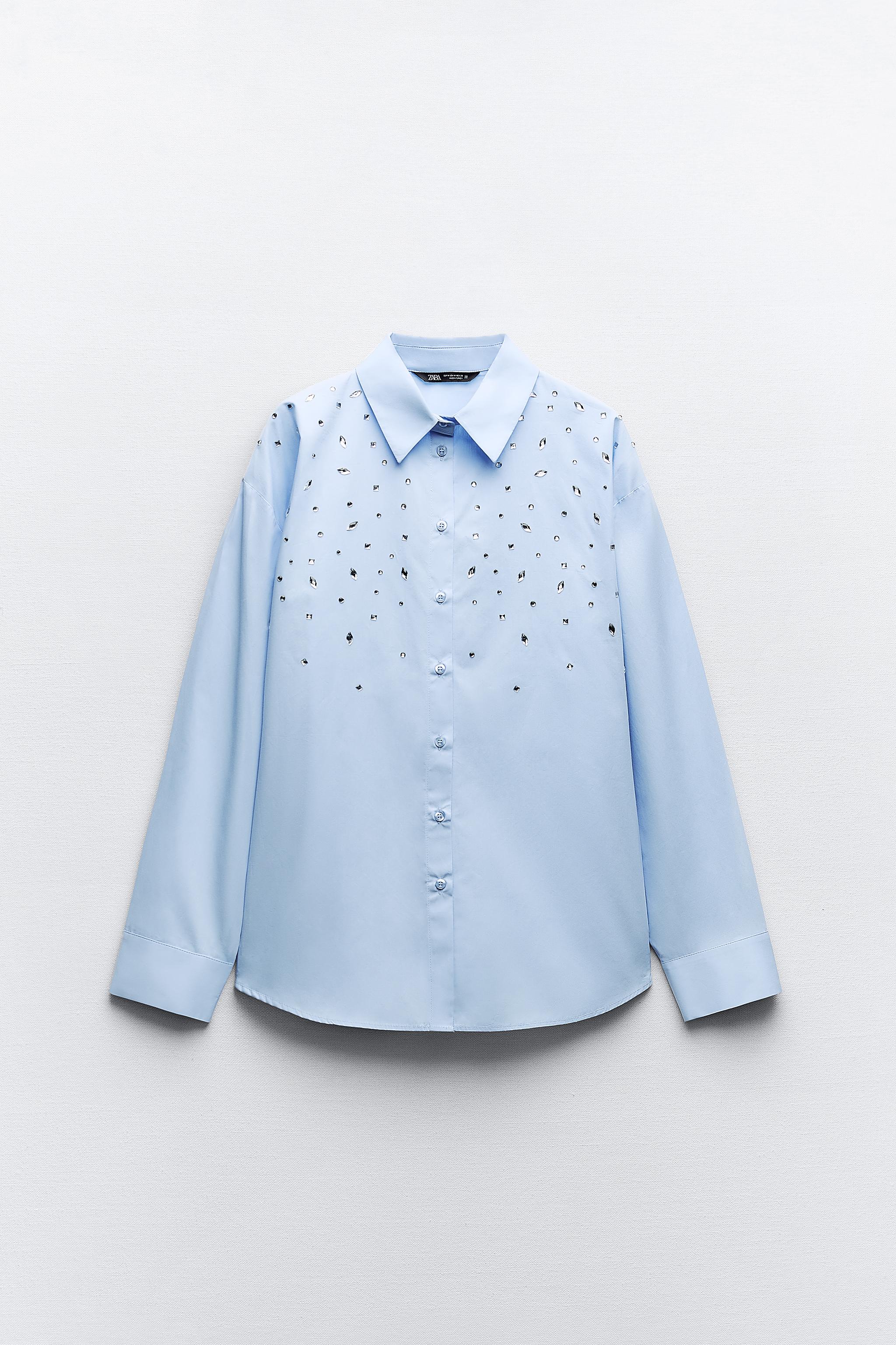 Zara BEADED POPLIN SHIRT | Mall of America®