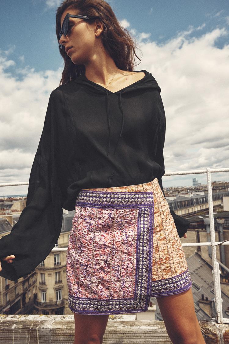 SHORT MIRRORED SKIRT