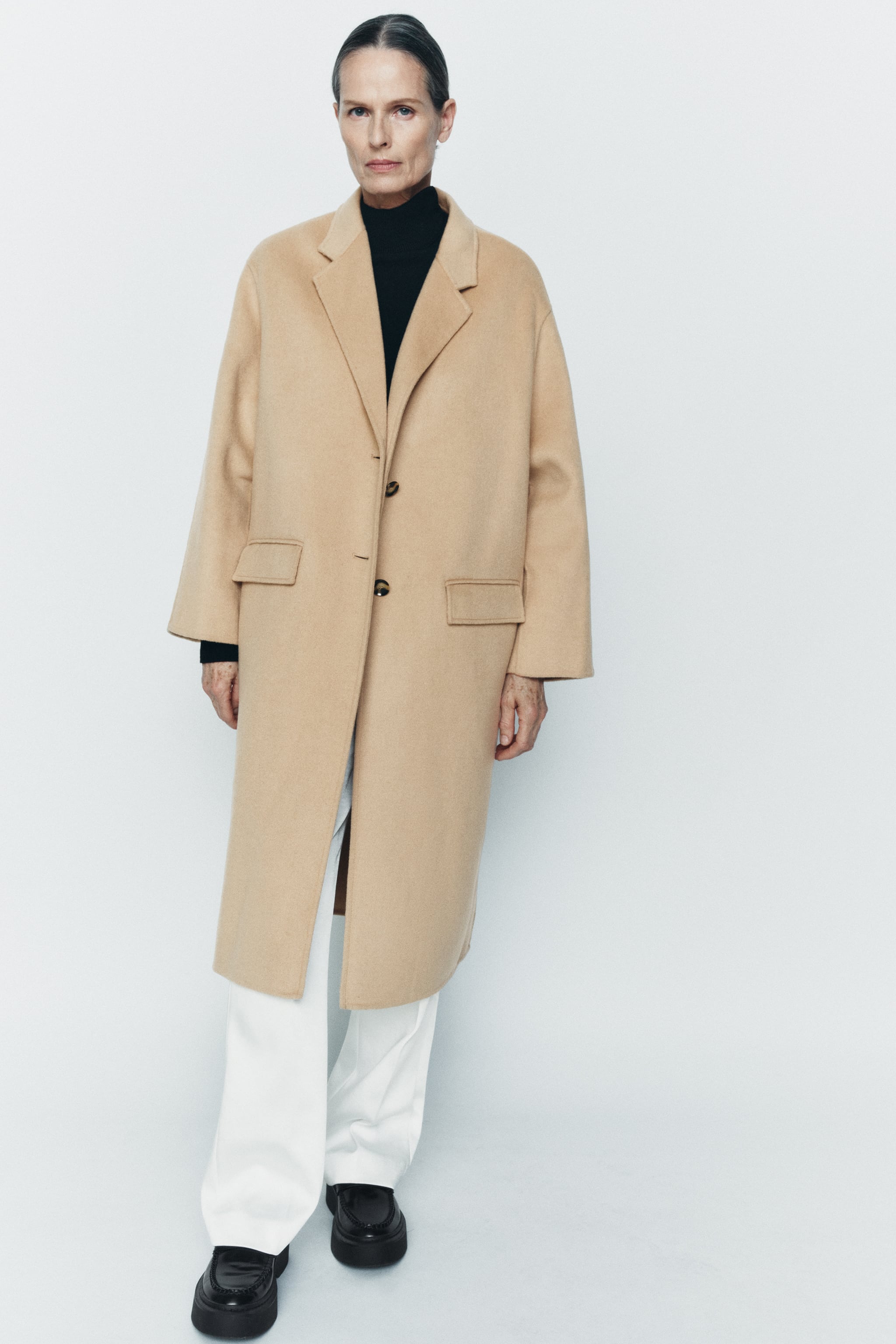 Zara DOUBLE FACED WOOL BLEND COAT ZW COLLECTION | Mall of America®