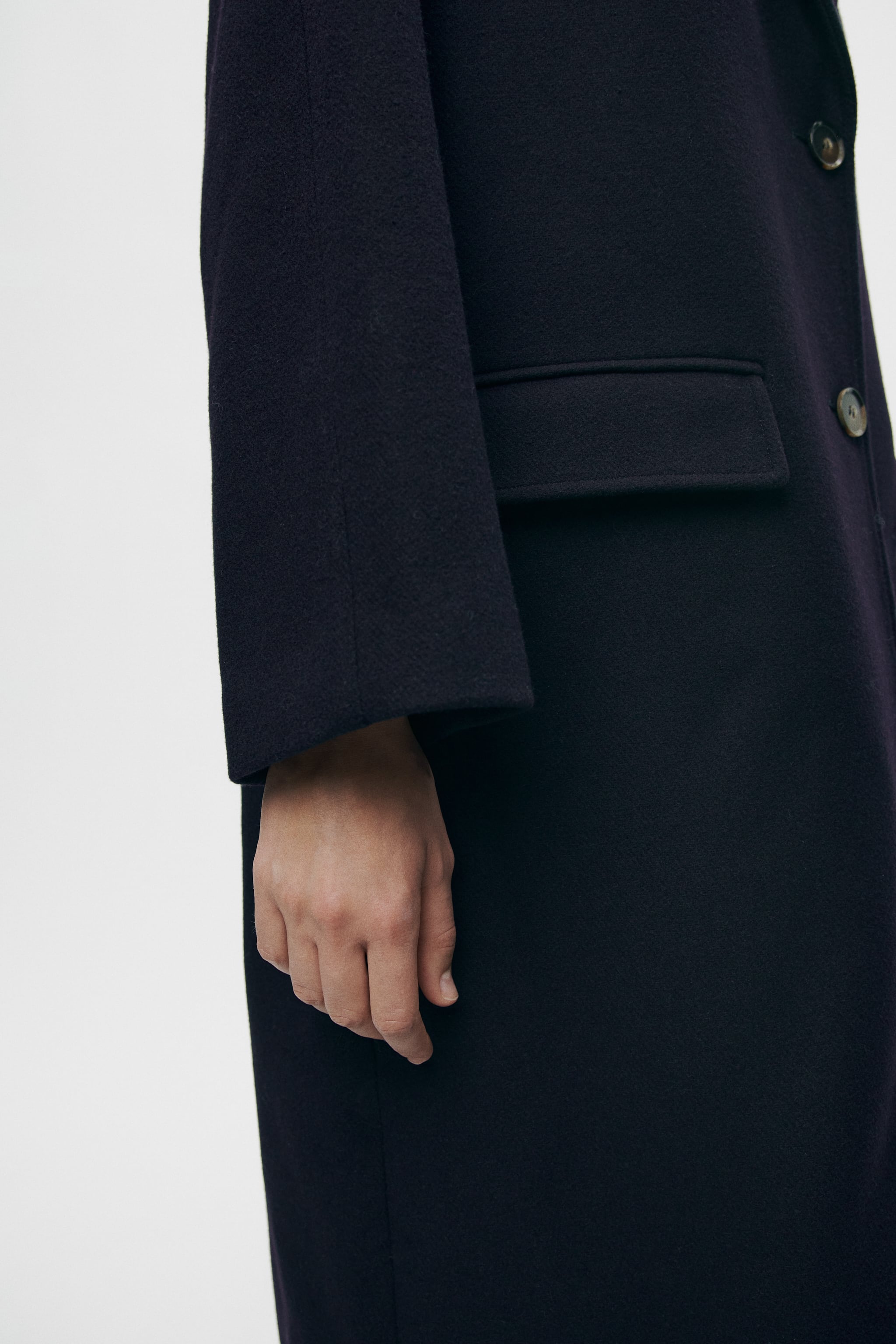 OVERSIZED WOOL BLEND COAT ZW COLLECTION