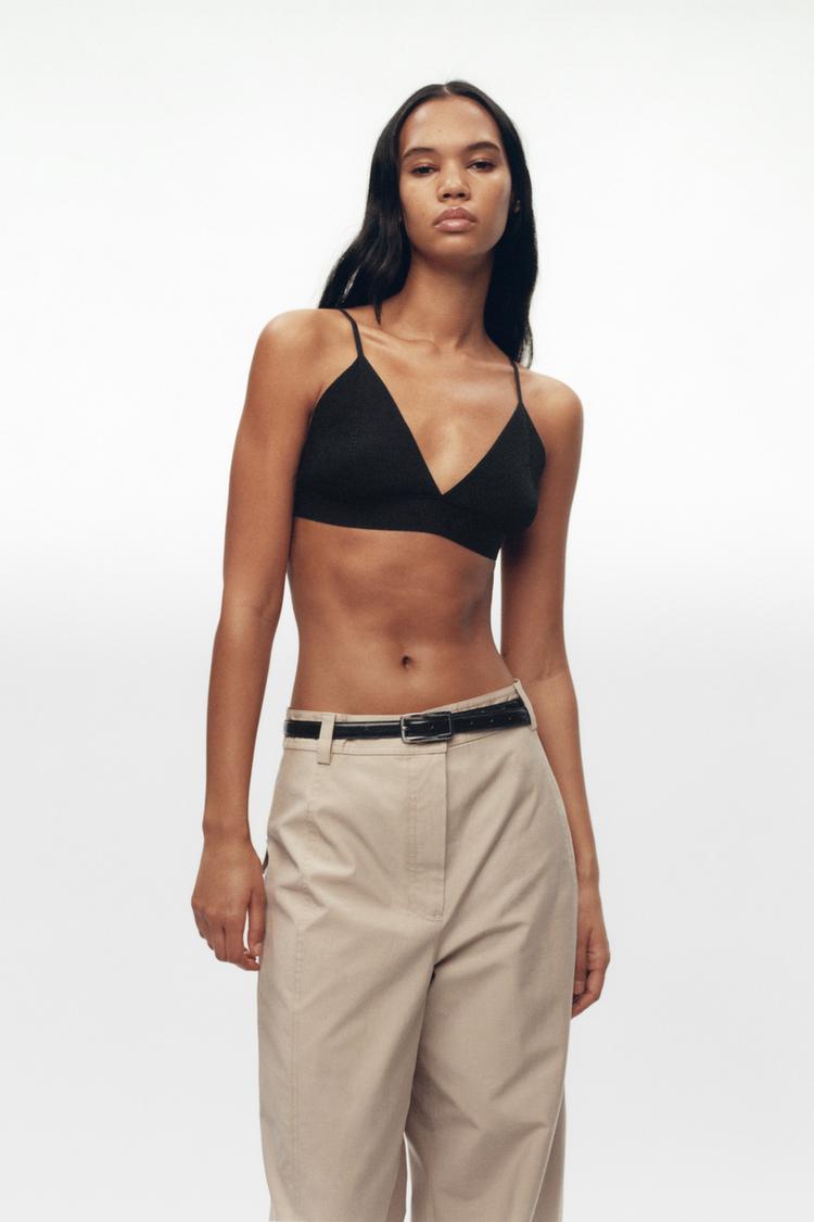 CULOTTES WITH TOPSTITCHING DETAIL