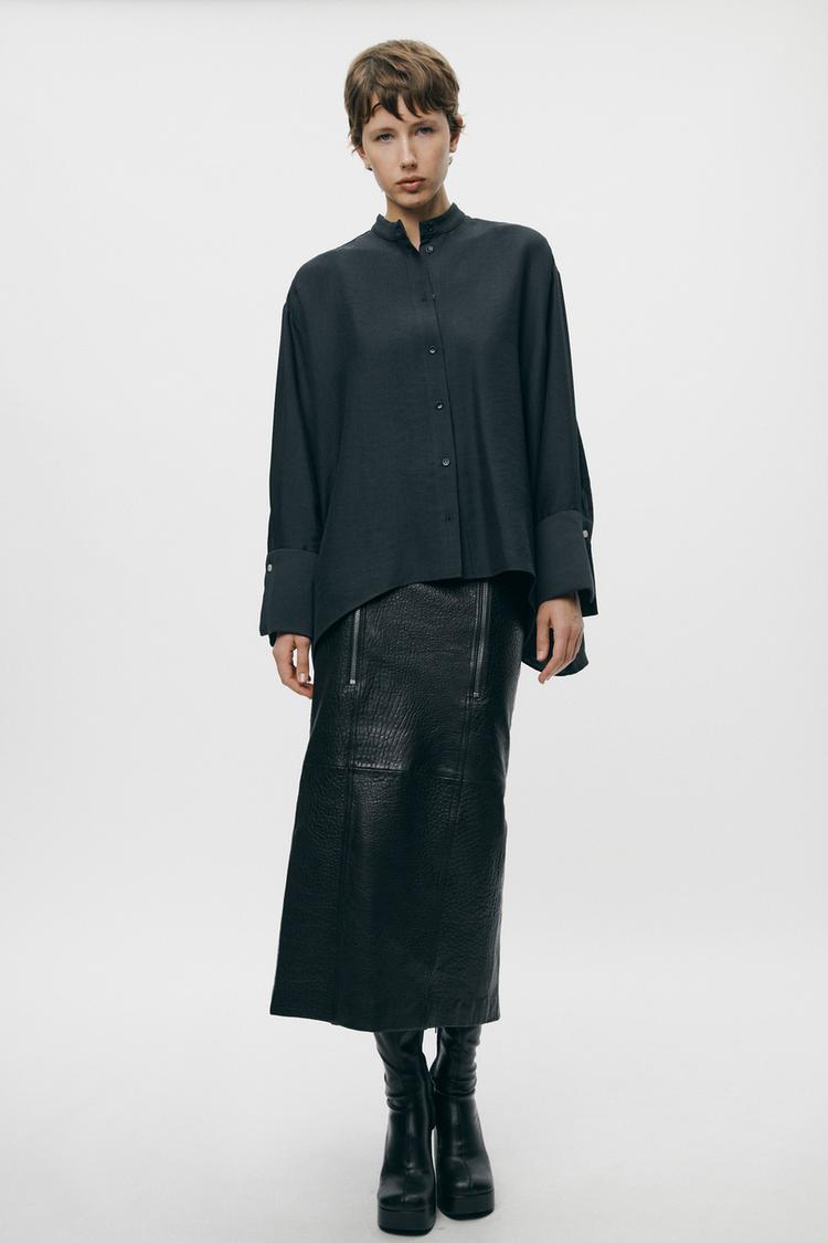OVERSIZED FRENCH CUFF SHIRT ZW COLLECTION