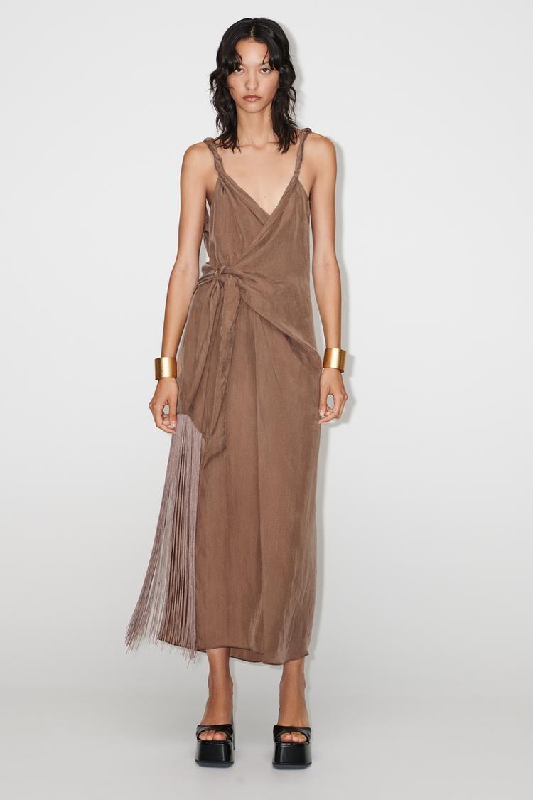 PAREO DRESS WITH FRINGING - LIMITED EDITION