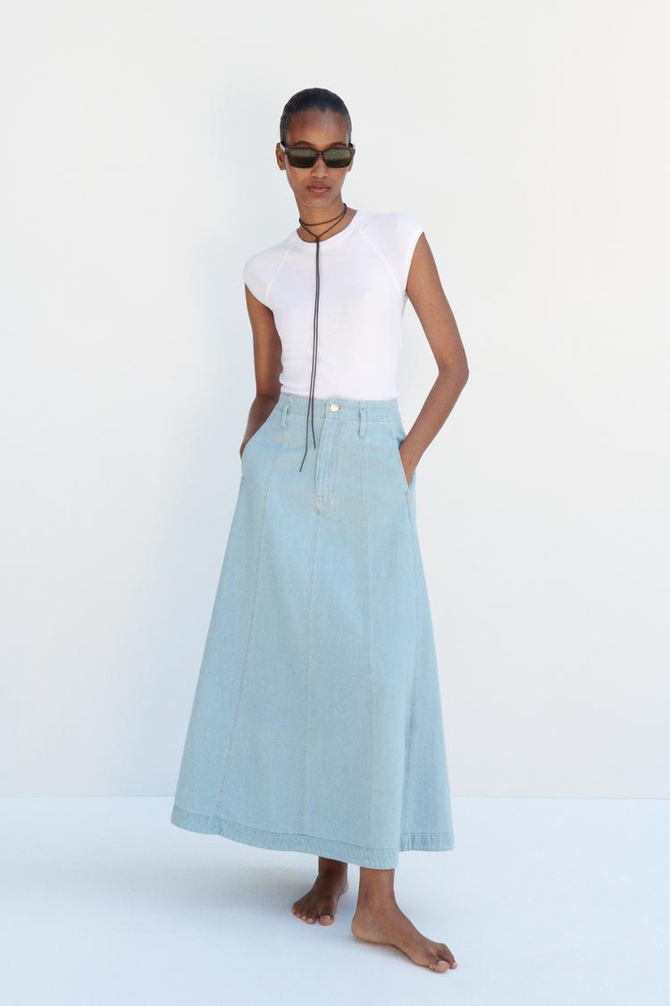 Z1975 DENIM CAPE SKIRT
