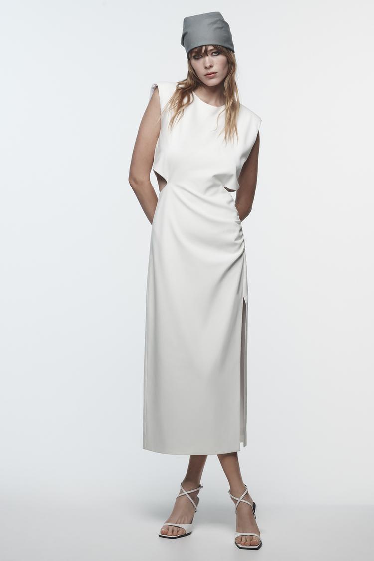 MIDI DRESS WITH CUT-OUT DETAIL