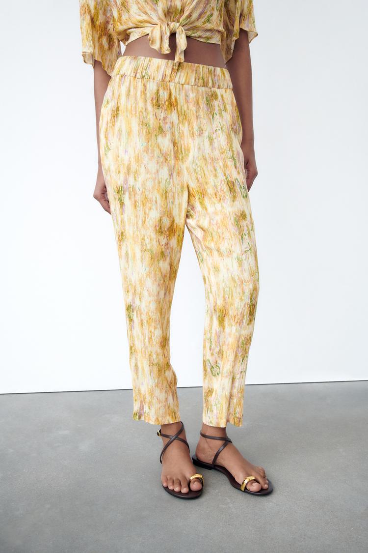 SHINY PYJAMA-STYLE TROUSERS