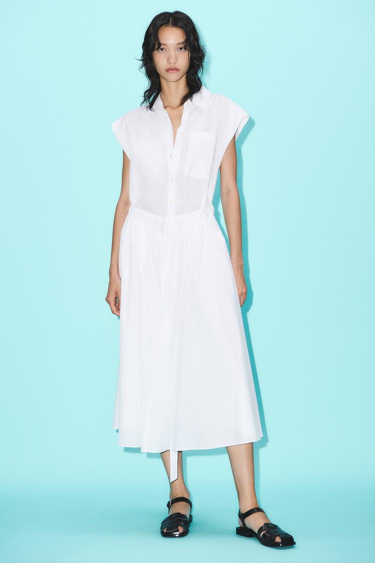 POPLIN SHIRT DRESS