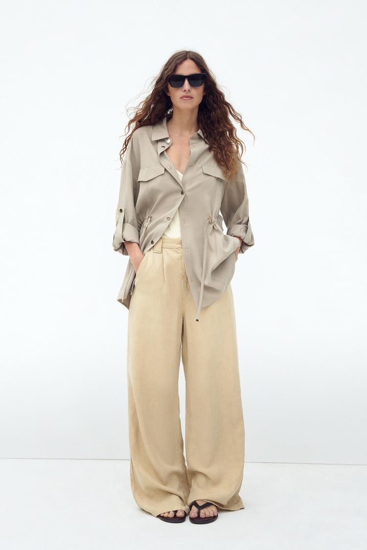 OVERSHIRT WITH ADJUSTABLE WAIST