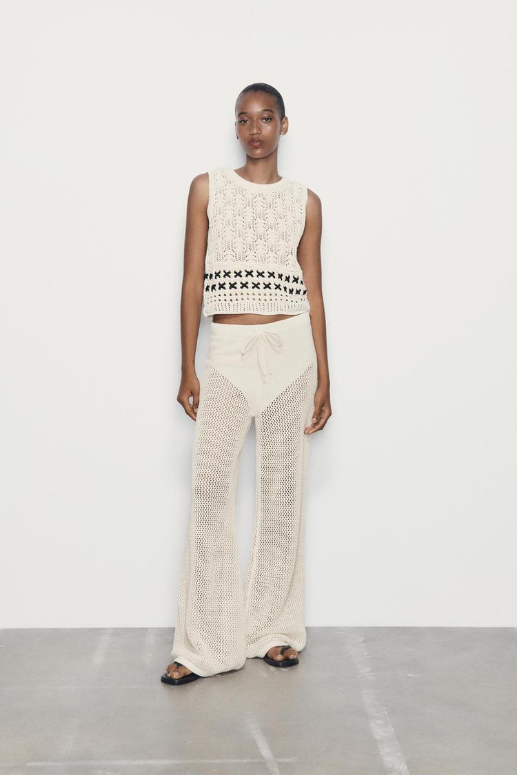 CONTRAST CHENILLE VEST