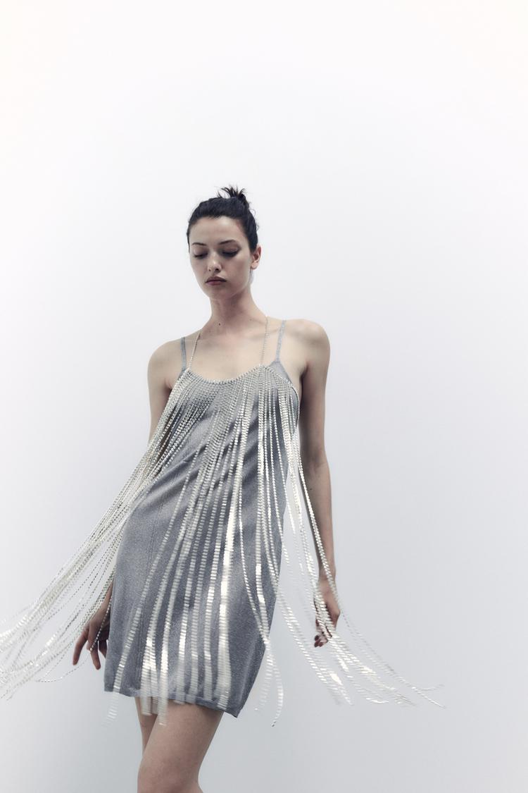 CASCADING RHINESTONE TOP