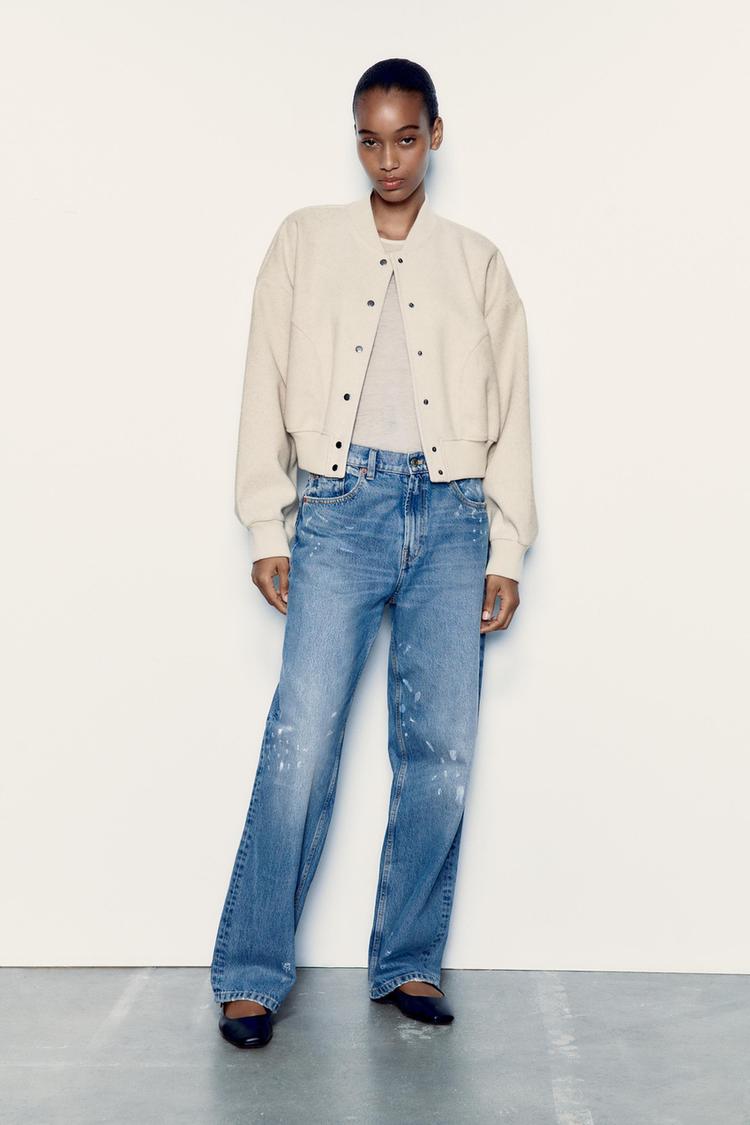 CROP SOFT BOMBER JACKET