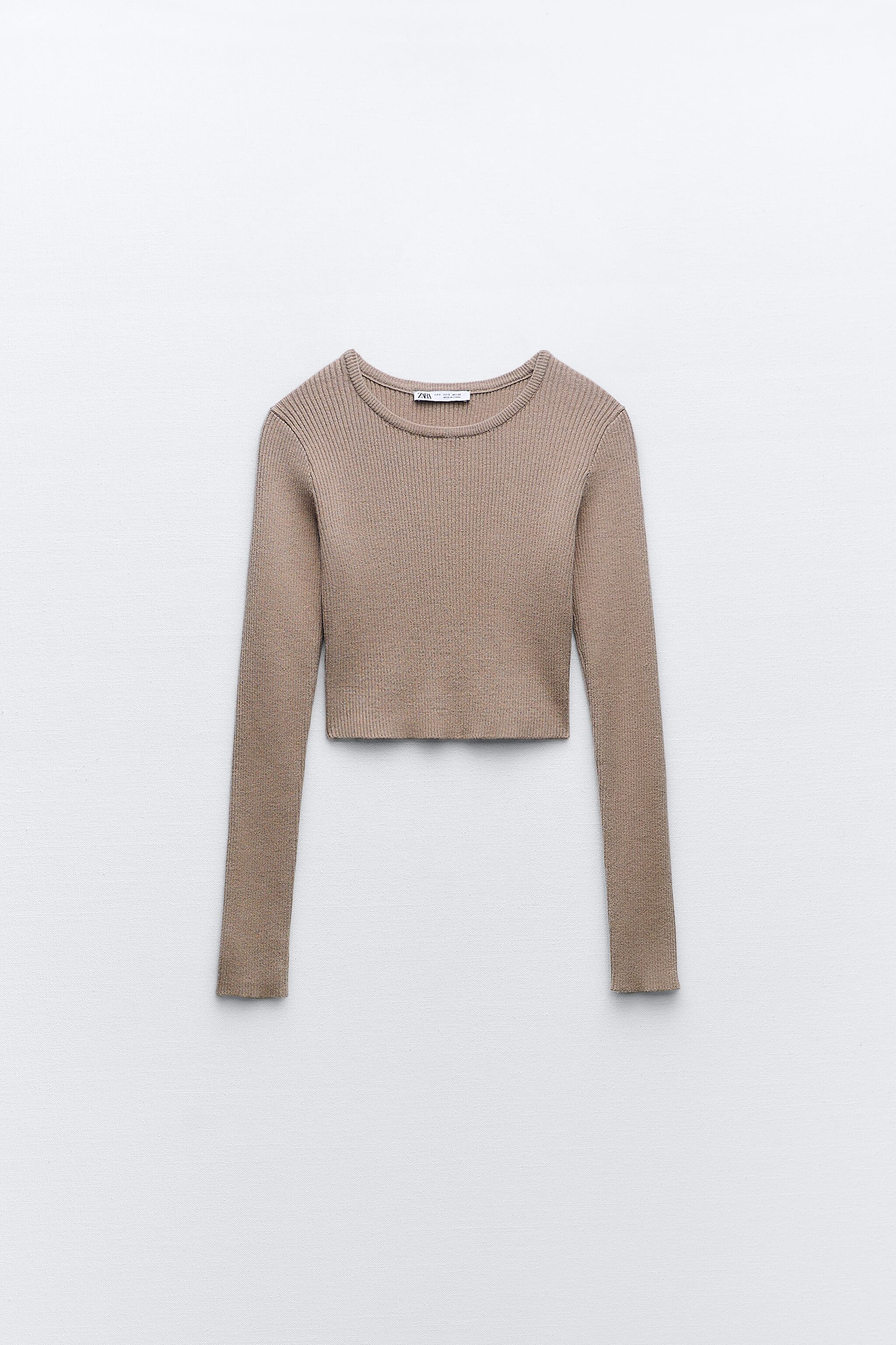 SOFT TOUCH CROP RIB SWEATER