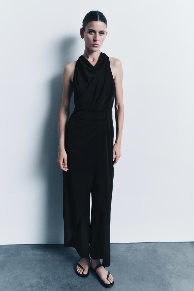JUMPSUIT WITH WRAP TROUSERS