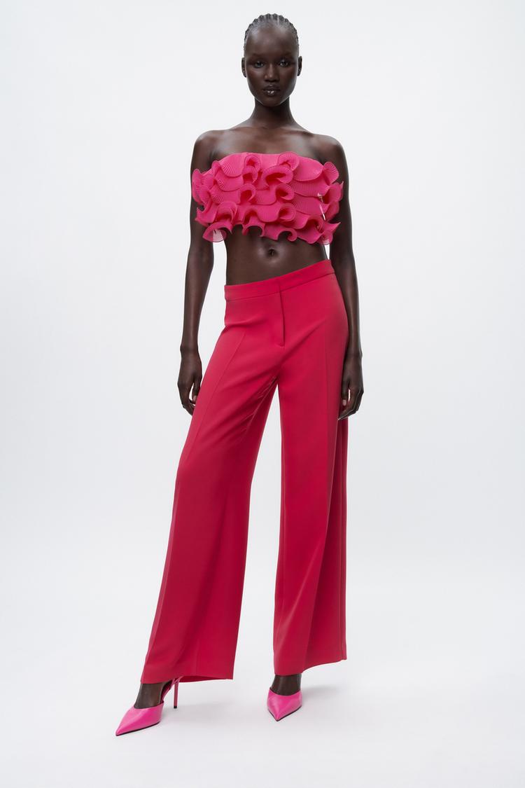 FLOWING WIDE-LEG TROUSERS