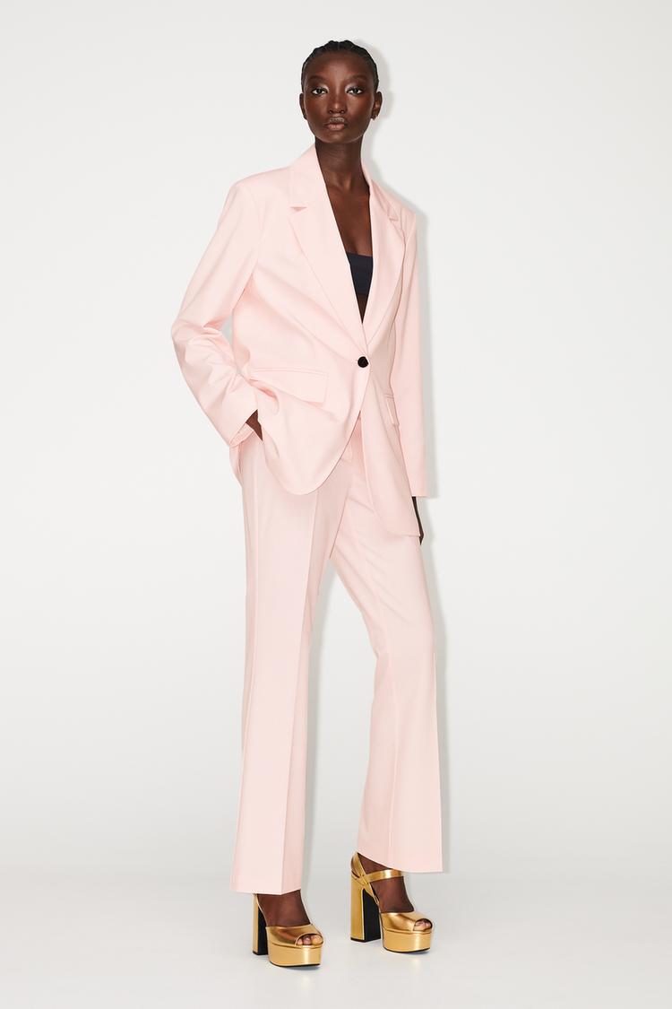 FLARED FULL LENGTH TROUSERS
