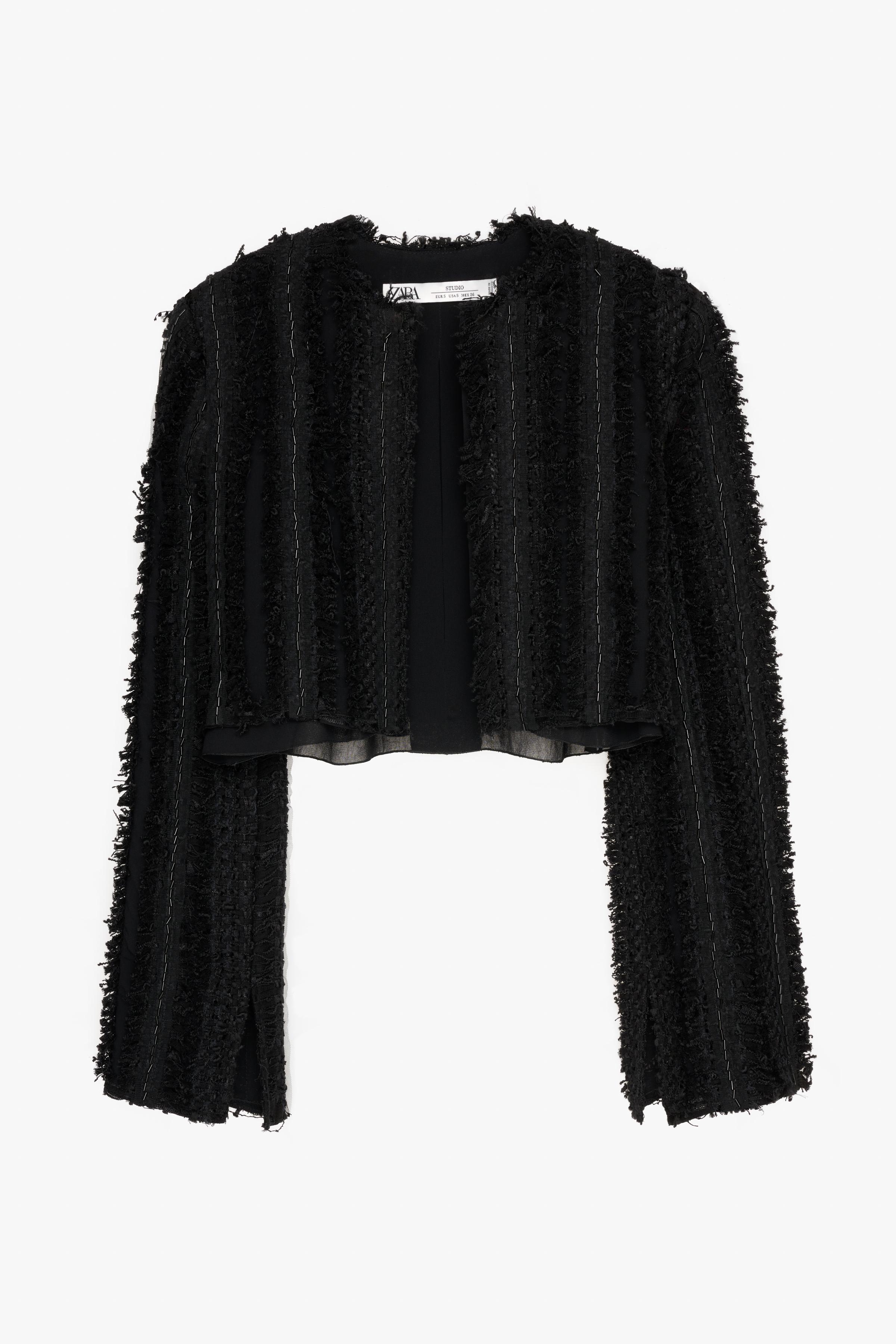 Zara TEXTURED CROPPED JACKET LIMITED EDITION | Mall of America® Zara TEXTURED CROPPED JACKET LIMITED EDITION | Mall of America®
