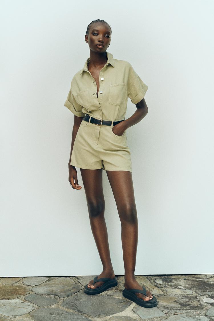 Z1975 DENIM PLAYSUIT