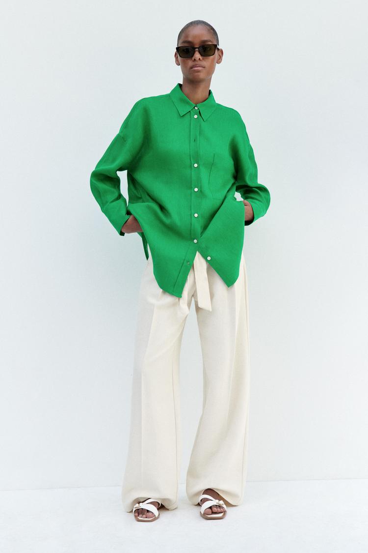 100% LINEN BASIC SHIRT