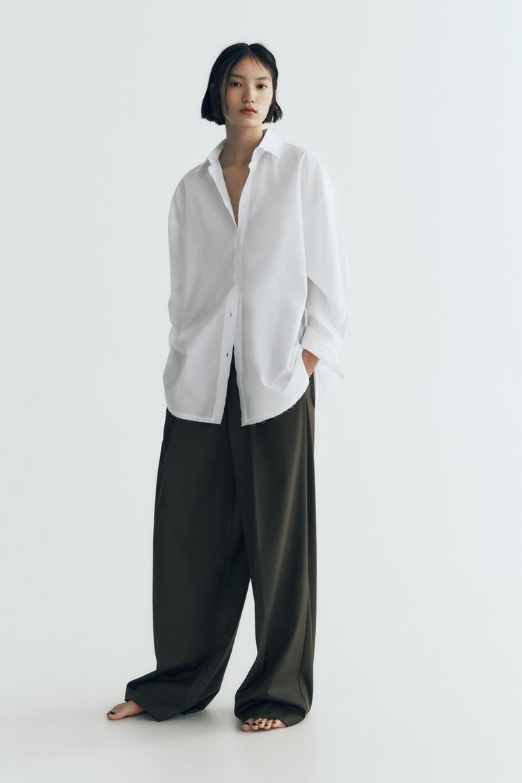 OVERSIZED POPLIN SHIRT
