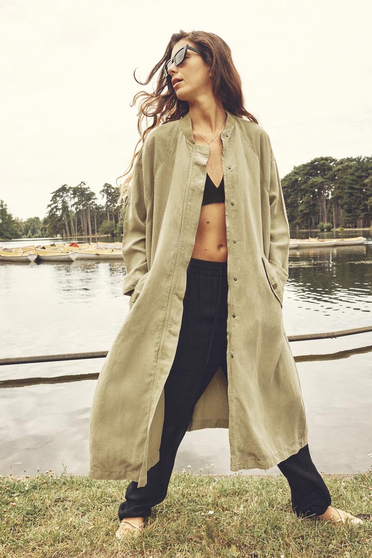 LONG LINEN BLEND COAT