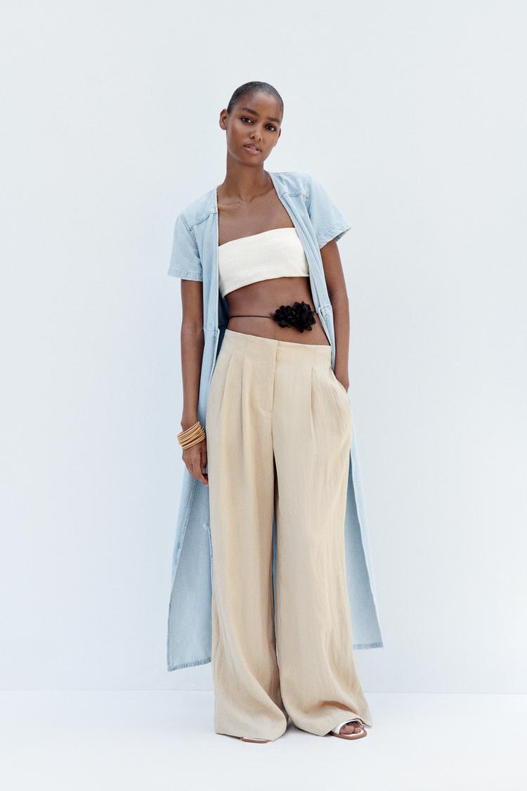 LOOSE-FITTING DARTED TROUSERS