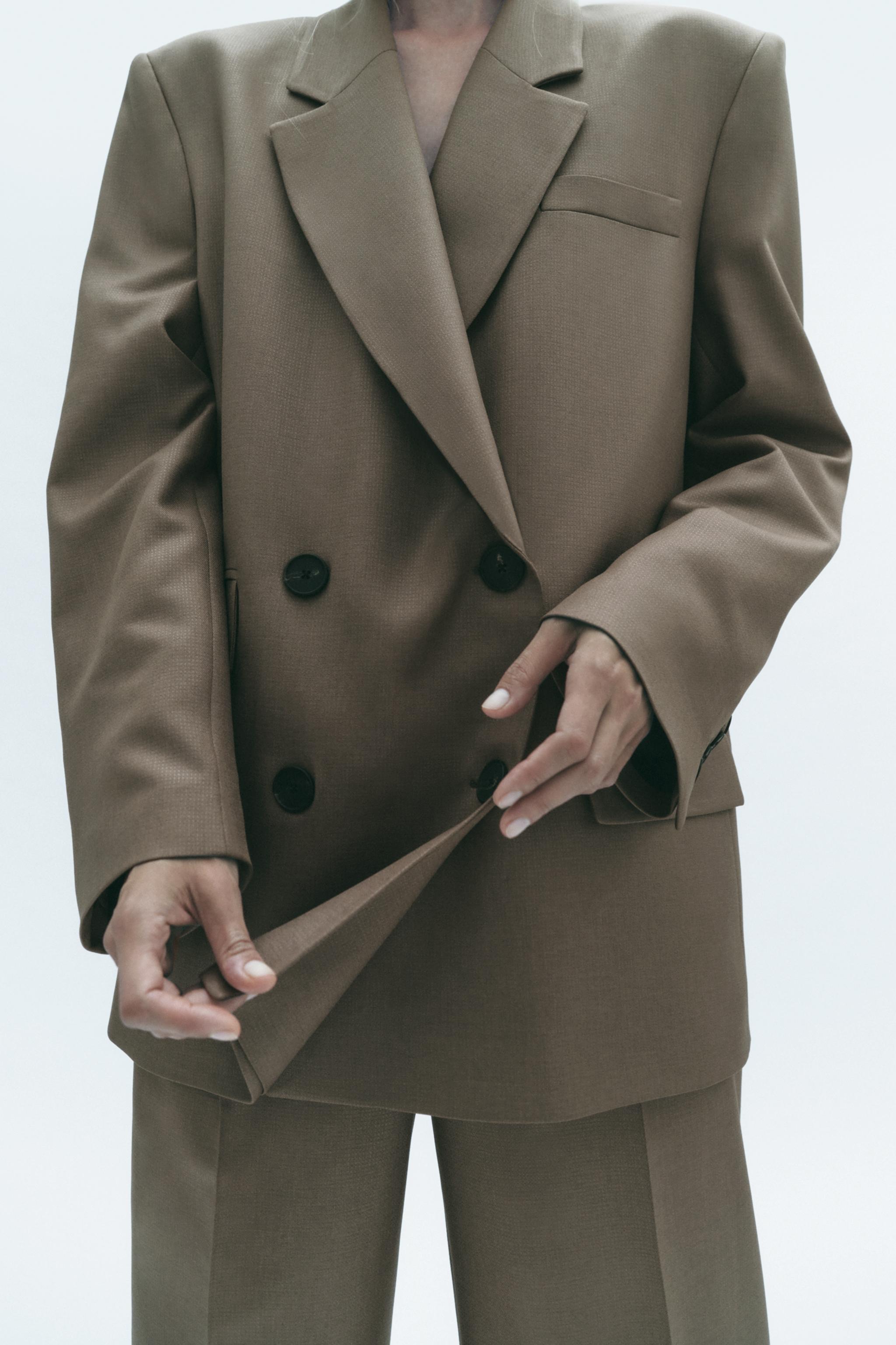 Zara mens shop double breasted blazer