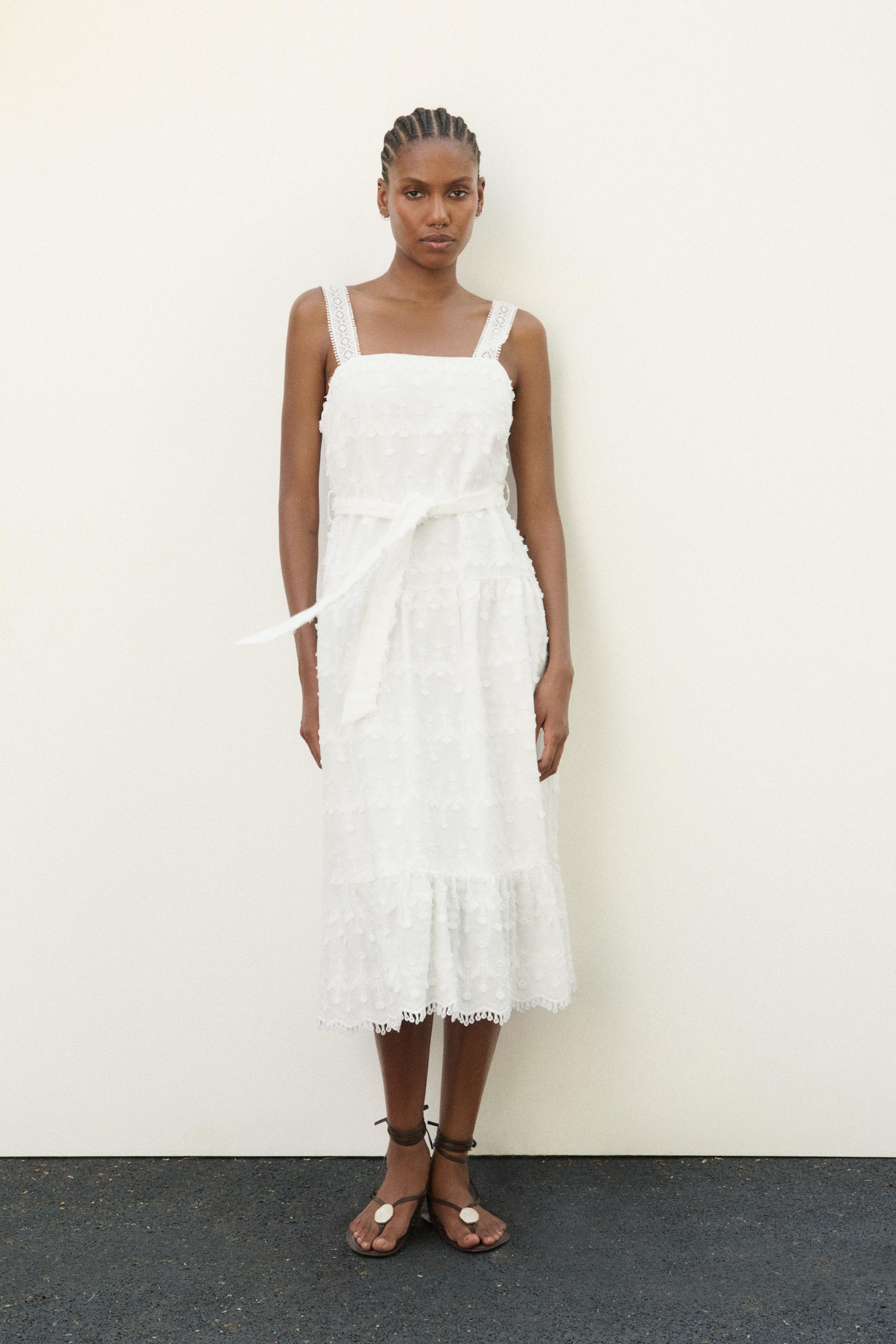 Zara TEXTURED FABRIC MIDI DRESS Mall of America®