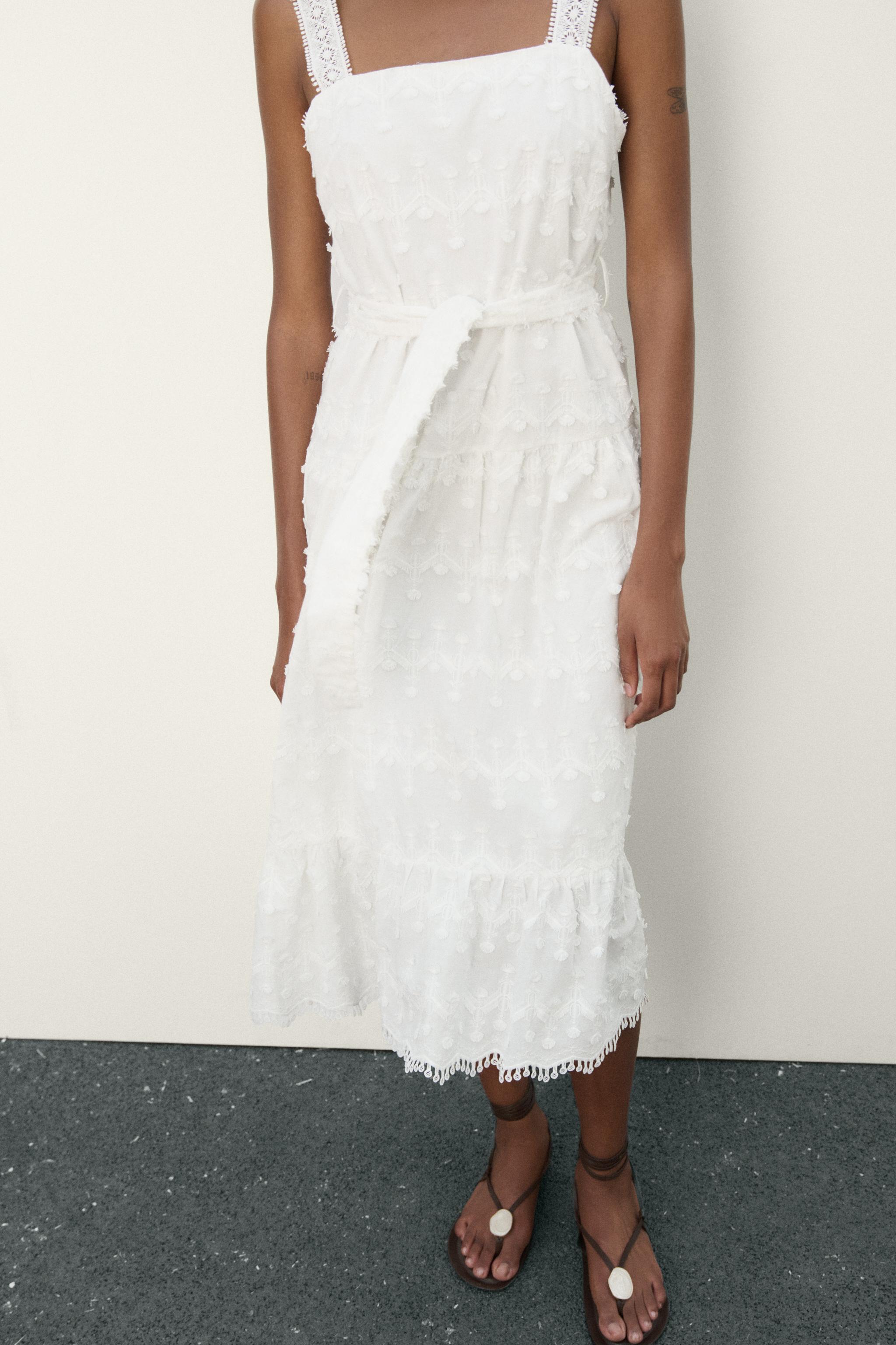 Zara TEXTURED FABRIC MIDI DRESS Mall of America®