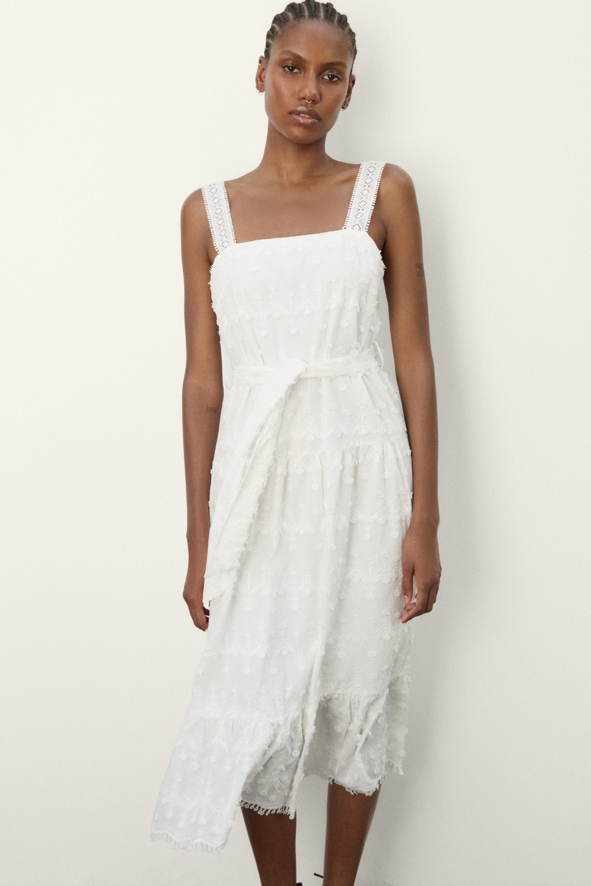 Zara TEXTURED FABRIC MIDI DRESS Mall of America®