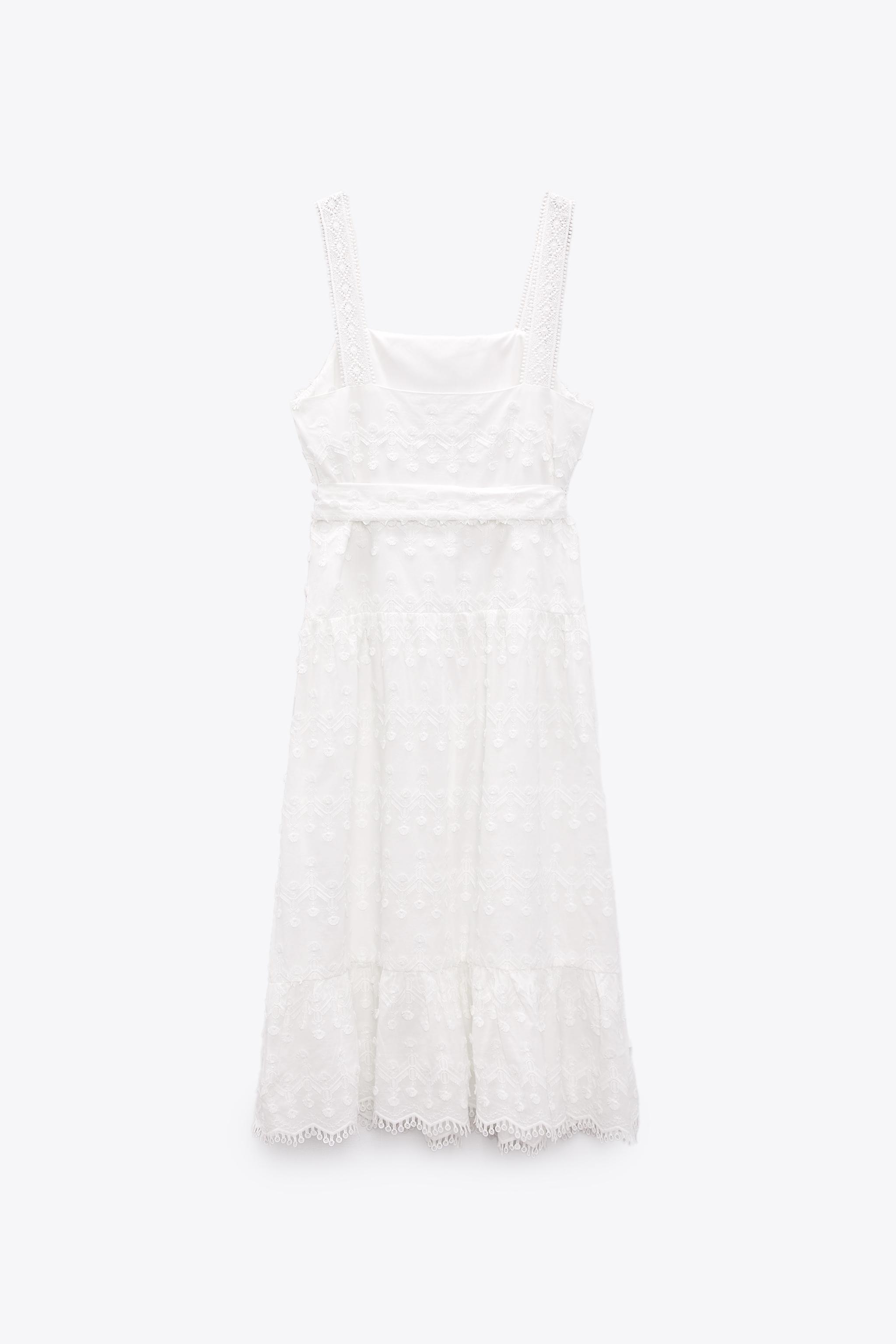 Zara TEXTURED FABRIC MIDI DRESS Mall of America®
