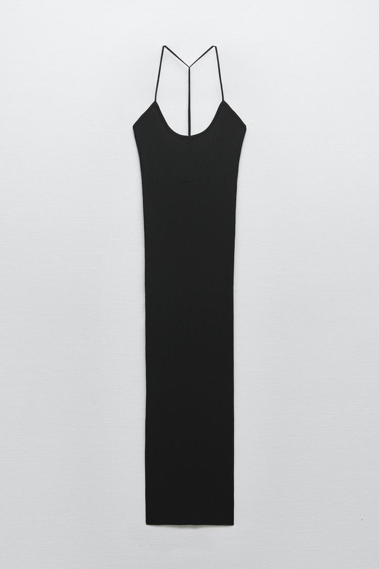 RIBBED MIDI DRESS