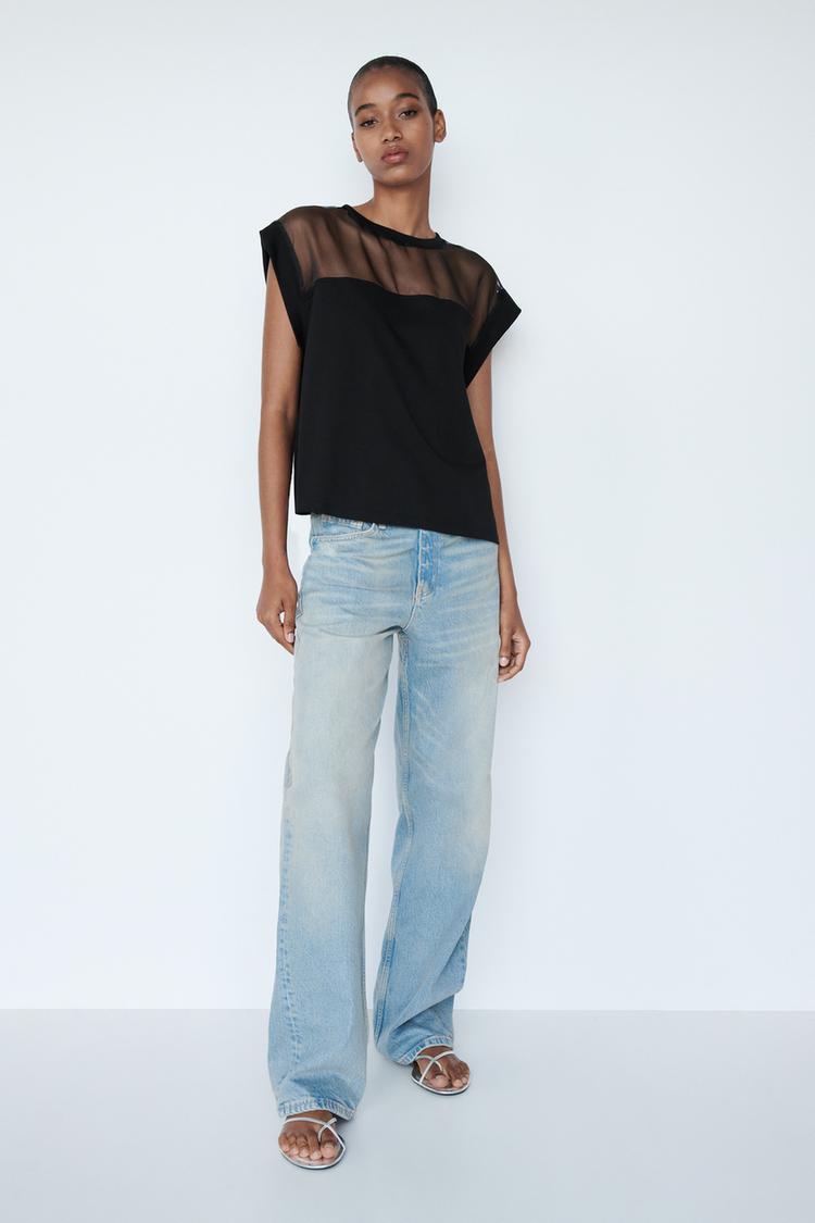 ORGANZA CONTRAST T-SHIRT