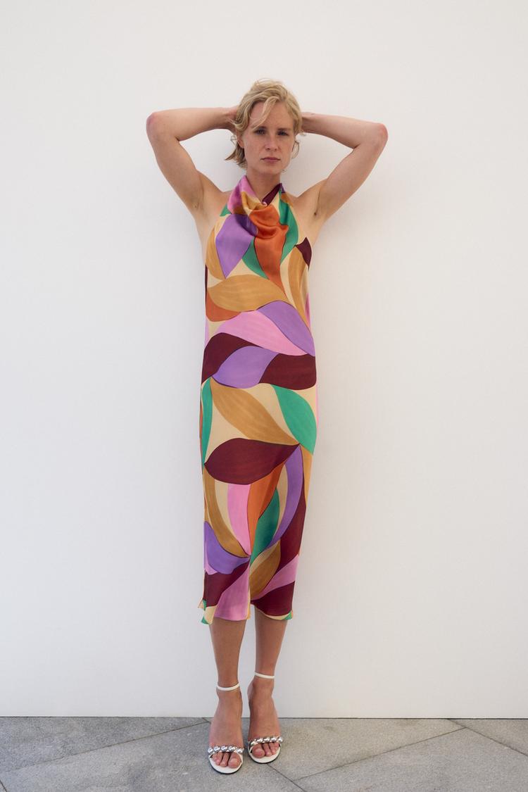 PRINTED CAMISOLE DRESS