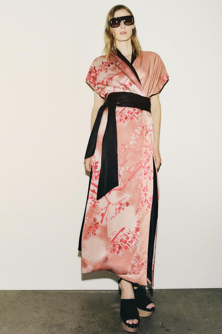LONG PRINTED KIMONO