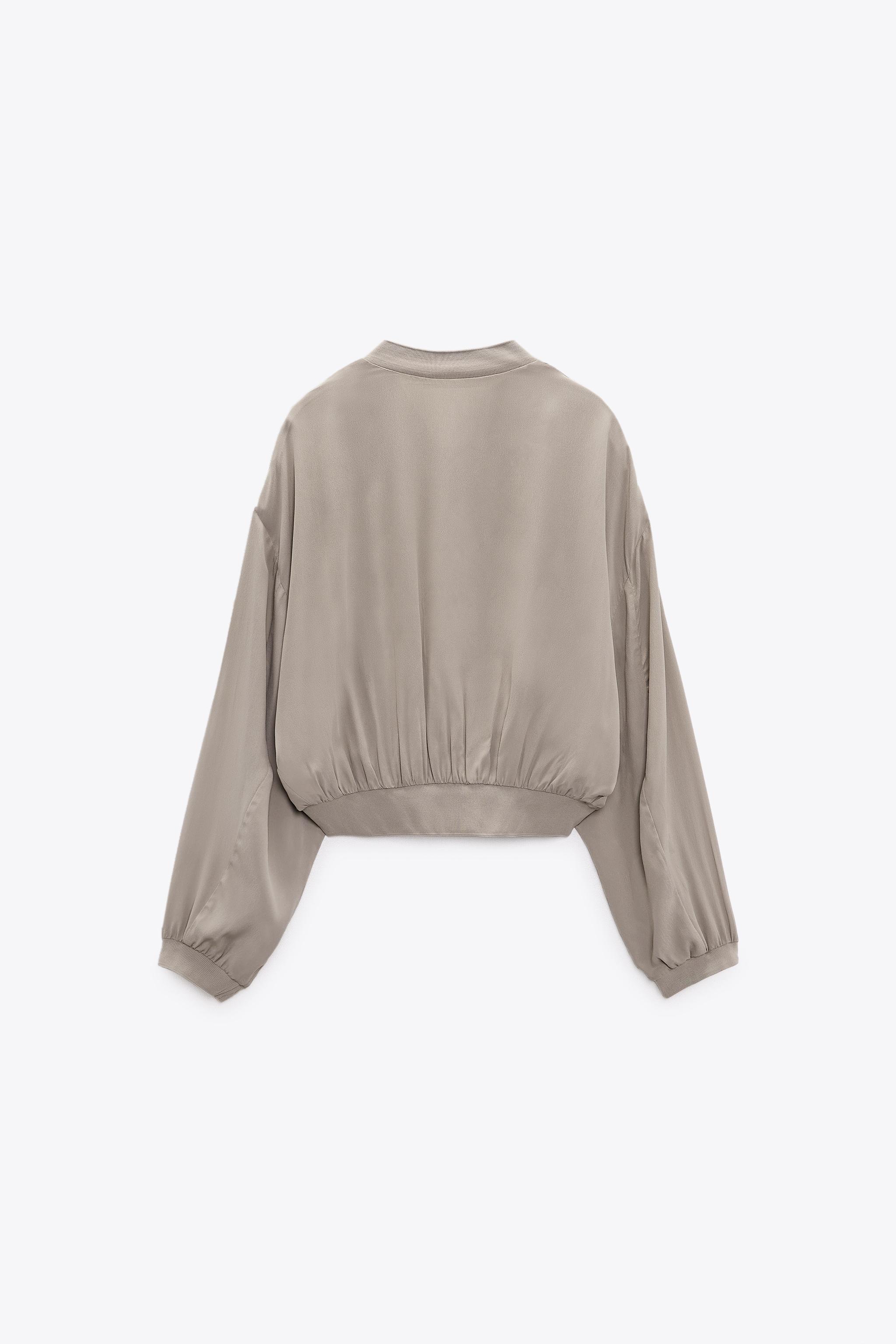 Zara flowy bomber jacket cheap