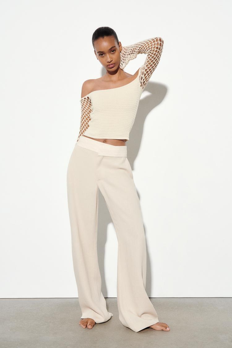 POINTELLE KNIT TOP
