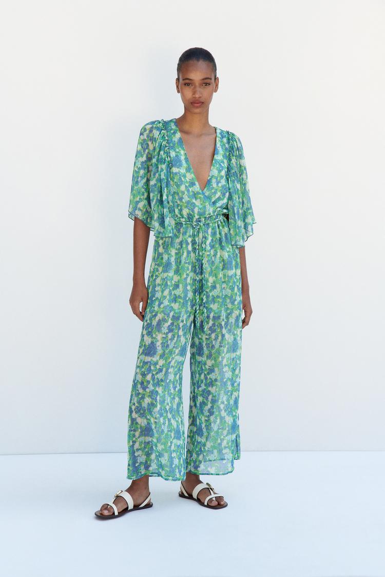 FLOWING PRINTED JUMPSUIT