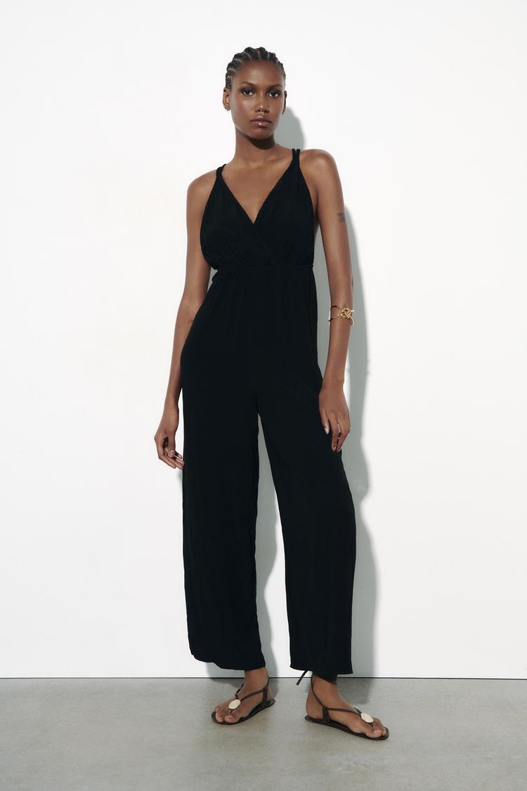 JUMPSUIT WITH BRAIDED STRAPS