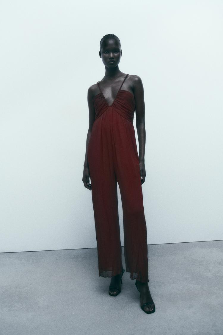 JUMPSUIT WITH CROSSOVER BACK