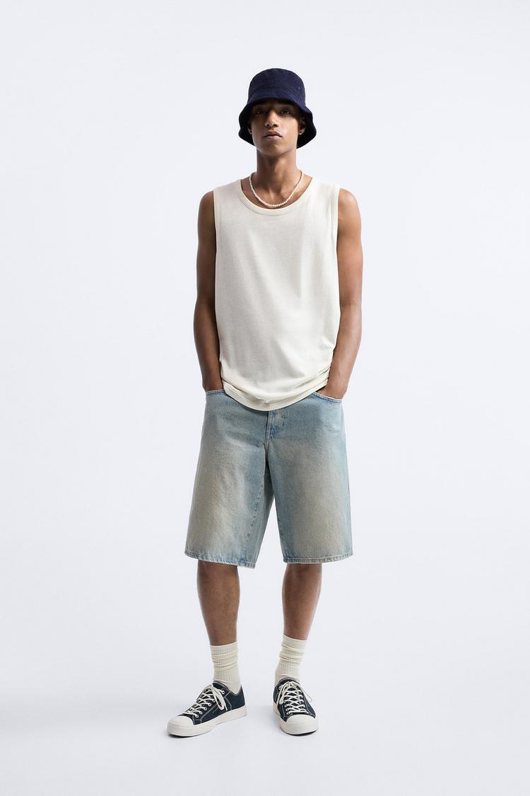 VINTAGE DENIM BERMUDA SHORTS