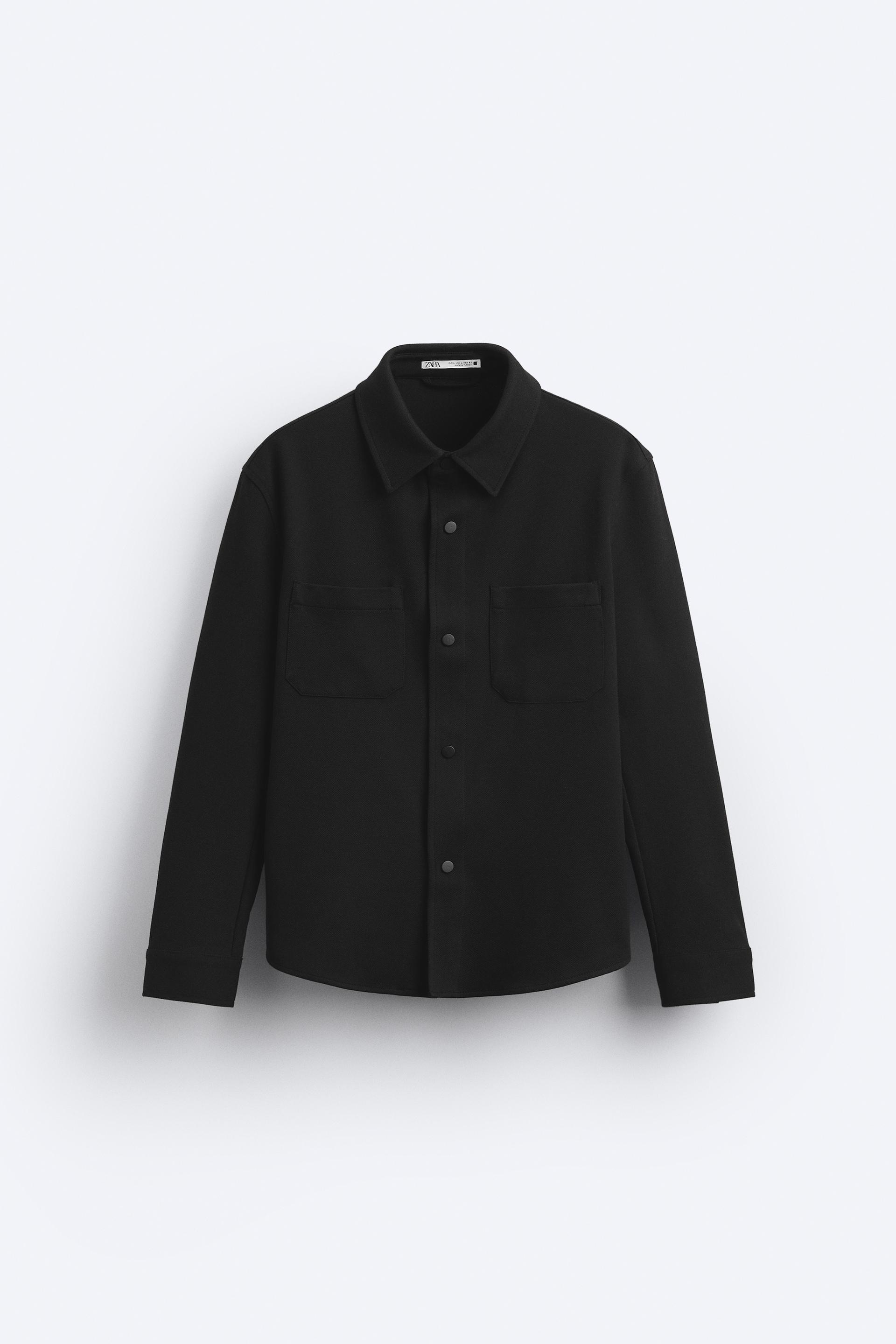 Stretch Pocket Overshirt Mink Marl Zara United States 53 Off