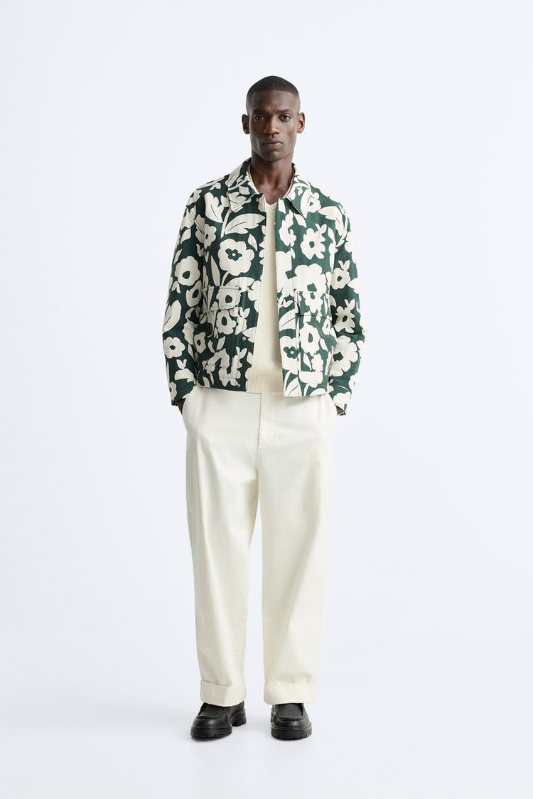 FLORAL JACQUARD JACKET