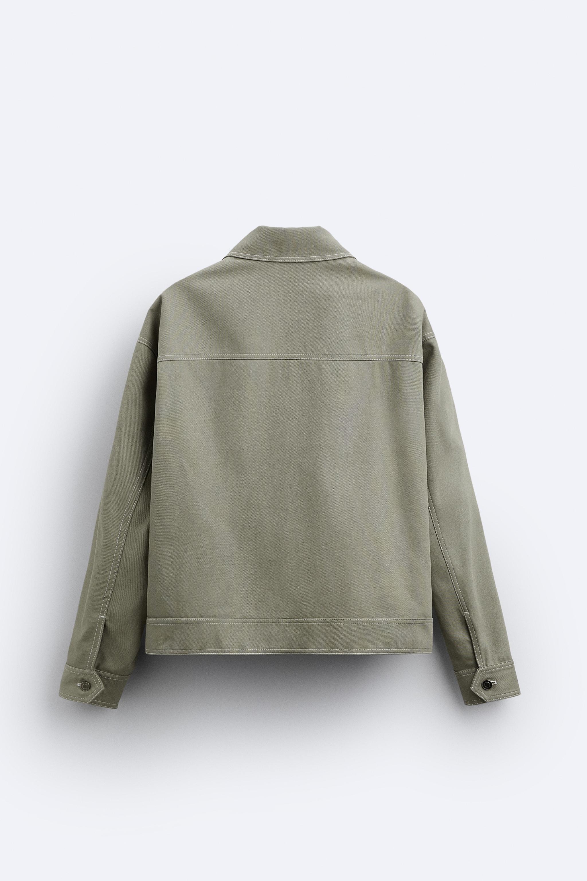 Zara BOXY FIT TOPSTITCHED JACKET | Mall of America®