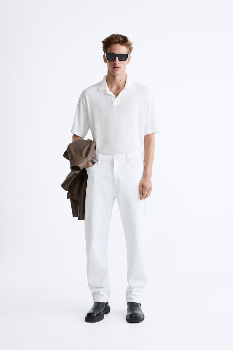 LINEN - COTTON POLO SHIRT