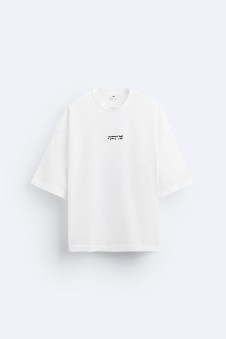 OVERSIZE T-SHIRT WITH SLOGANS