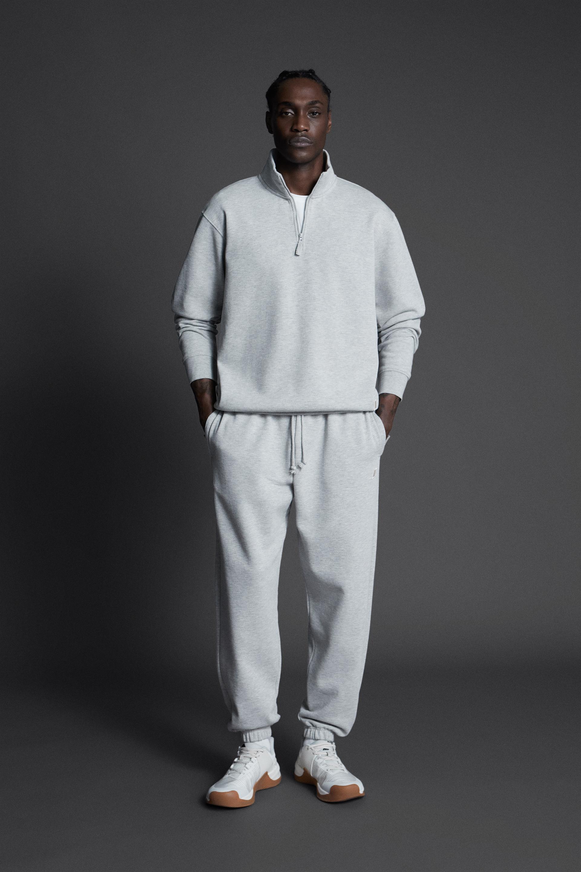 Zara half zip sweatshirt clearance