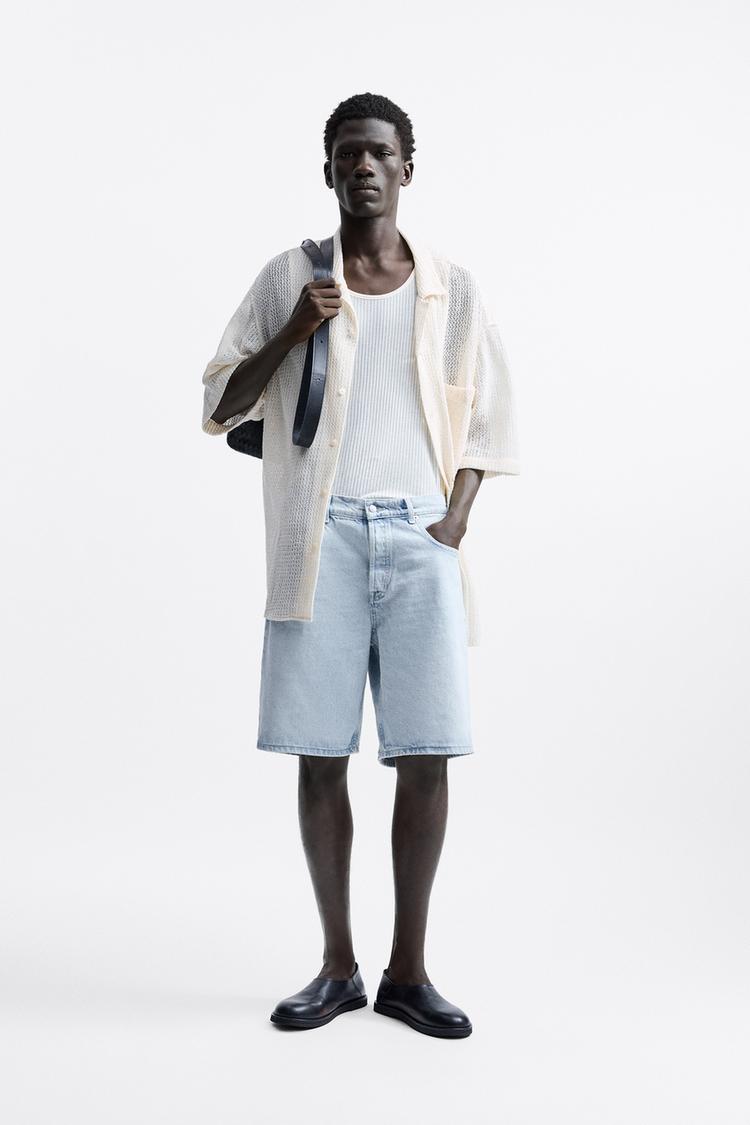 TEXTURED CROCHET SHIRT