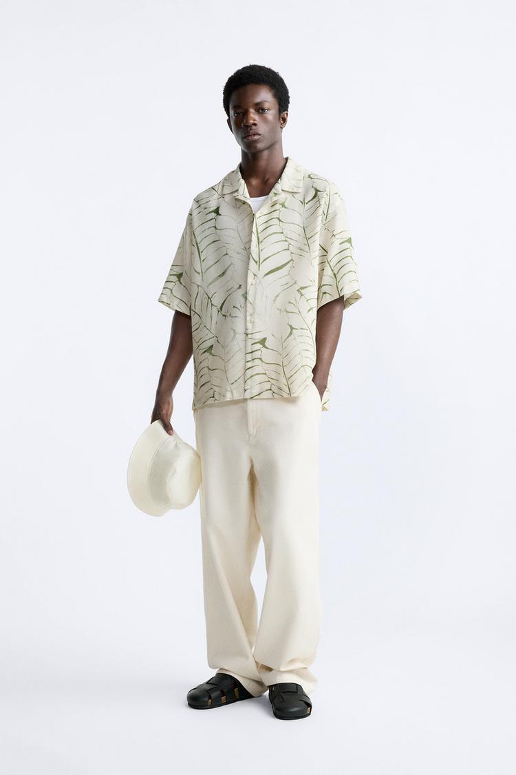 LEAF PRINT SHIRT