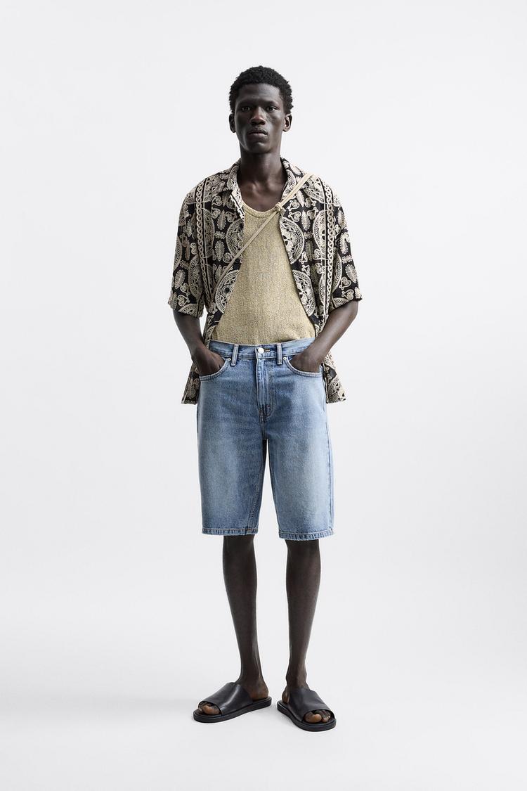 GEOMETRIC EMBROIDERY SHIRT