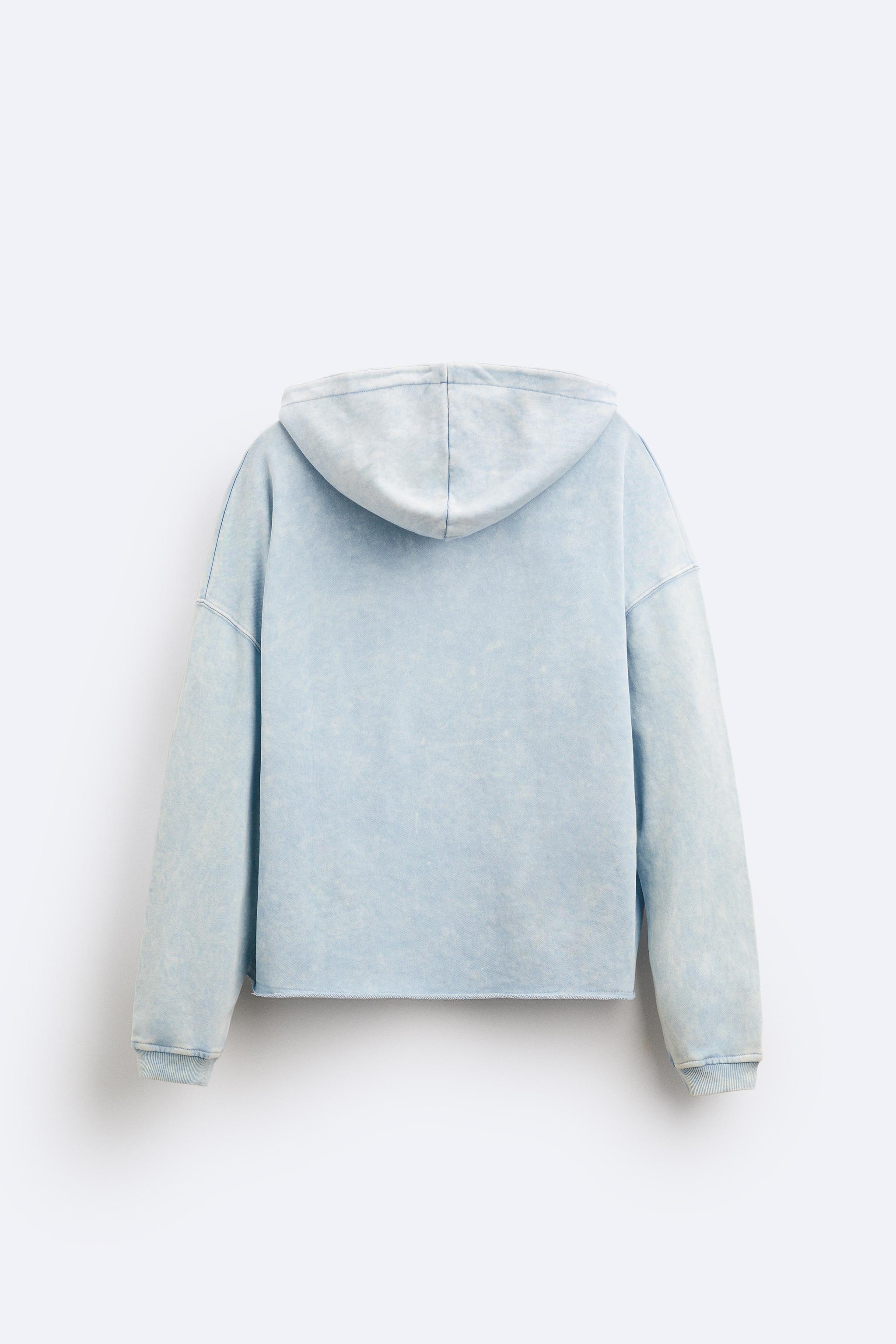 WASHED HOODED SWEATSHIRT